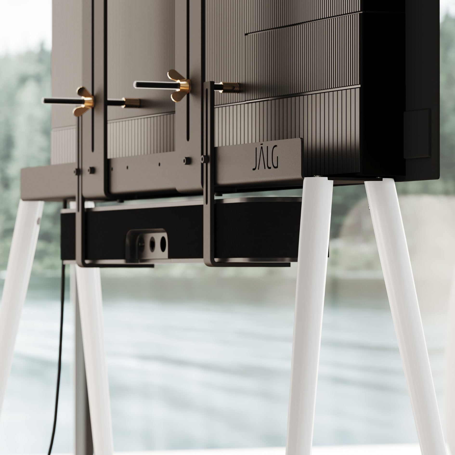 JALG TV-Stand Birch / White 42" - 55"